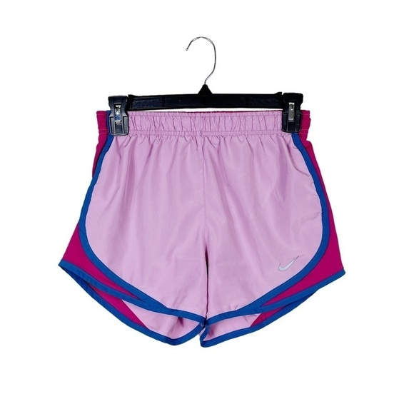 Nike Dri-Fit Purple Pink Mesh Sides Drawstring Athletic Running Shorts Size XS - Picture 1 of 6